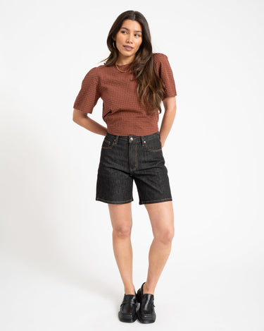 TILTIL Oi - Vi Shortsleeve Blouse Brown - Things I Like Things I Love
