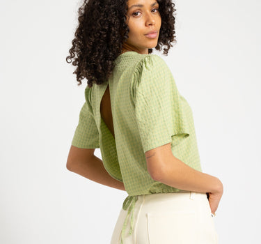 TILTIL Oi - Vi Shortsleeve Blouse Green - Things I Like Things I Love