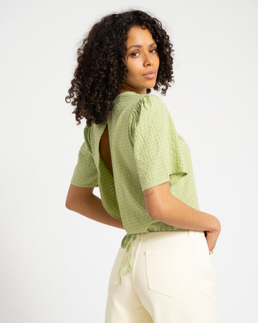 TILTIL Oi - Vi Shortsleeve Blouse Green - Things I Like Things I Love