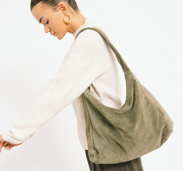 TILTIL Olivia Bag Army Suede Green - Things I Like Things I Love