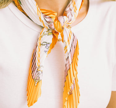 TILTIL Orange Flowers Scarf Orange - Things I Like Things I Love