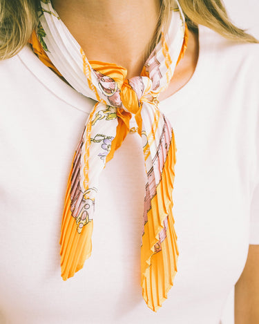 TILTIL Orange Flowers Scarf Orange - Things I Like Things I Love