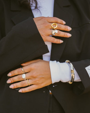 TILTIL Organic Oval Ring Gold Goud - Things I Like Things I Love