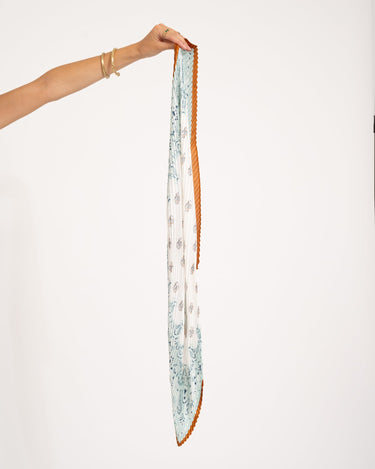 TILTIL Paisley Blue Orange Scarf Blue - Things I Like Things I Love