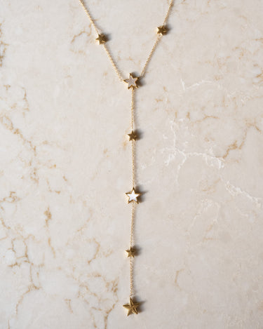 TILTIL Pearl Star Y Necklace Gold - Things I Like Things I Love