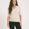 TILTIL Pelle Polo Knit Beige One Size - Things I Like Things I Love
