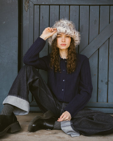 TILTIL Pero Polo Cardigan Cobalt Blue - Things I Like Things I Love