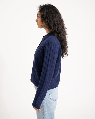 TILTIL Pero Polo Cardigan Cobalt Blue - Things I Like Things I Love