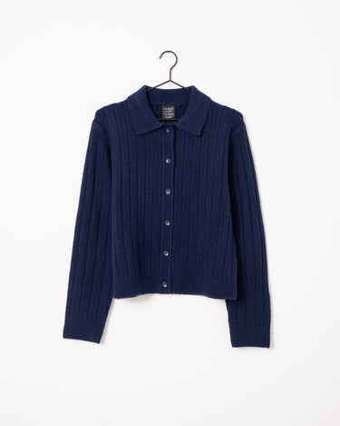 TILTIL Pero Polo Cardigan Cobalt Blue - Things I Like Things I Love