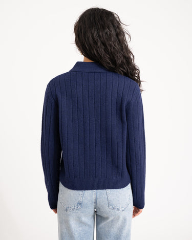 TILTIL Pero Polo Cardigan Cobalt Blue - Things I Like Things I Love