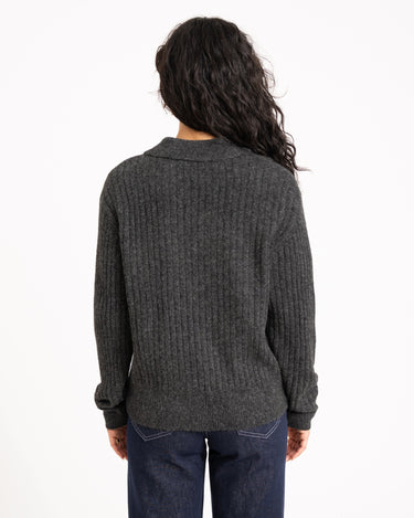TILTIL Pero Polo Knit Grey Melange - Things I Like Things I Love