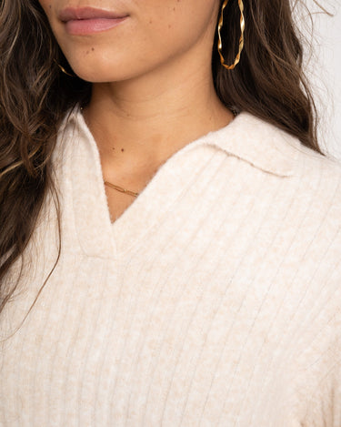 TILTIL Pero Polo Knit Sand - Things I Like Things I Love