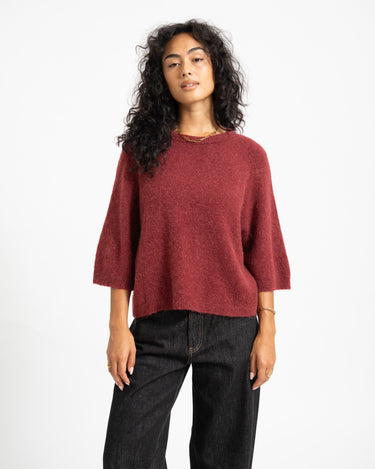 TILTIL Phoebe Shortsleeve Knit Bordeaux - Things I Like Things I Love