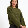 TILTIL Pia Knitted Cardigan Olive Green - Things I Like Things I Love