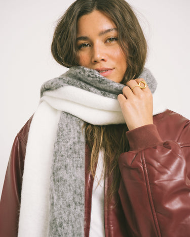 TILTIL Pippa Contrast Scarf Black White Stripe - Things I Like Things I Love