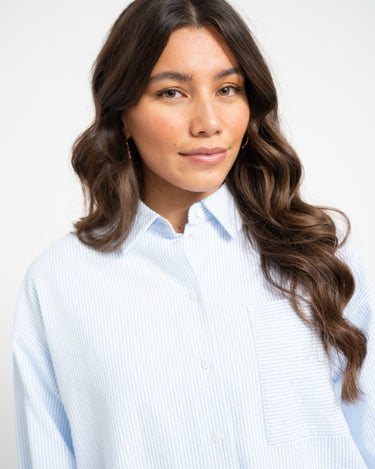 TILTIL Pippa Seersucker Shirt Lightblue - Things I Like Things I Love
