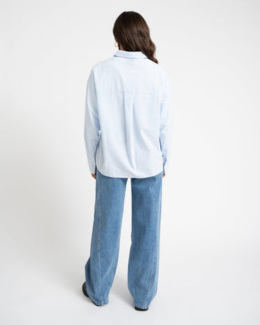 TILTIL Pippa Seersucker Shirt Lightblue - Things I Like Things I Love