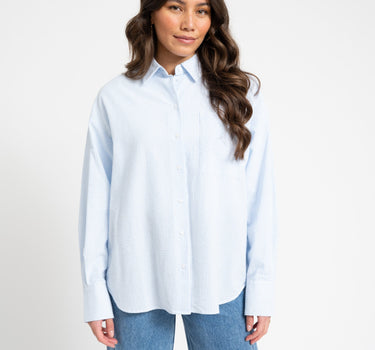TILTIL Pippa Seersucker Shirt Lightblue - Things I Like Things I Love