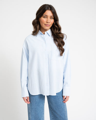 TILTIL Pippa Seersucker Shirt Lightblue - Things I Like Things I Love