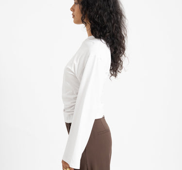 TILTIL Pleated Tammy Longsleeve Wit - Things I Like Things I Love