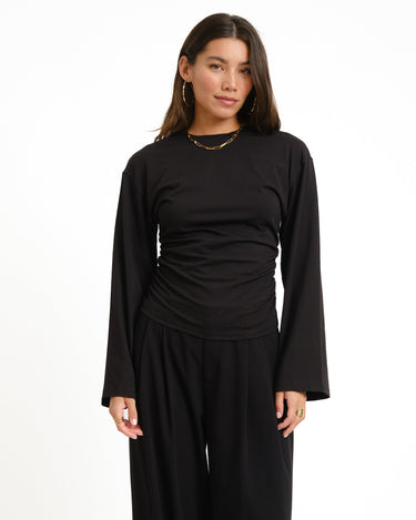 TILTIL Pleated Tammy Longsleeve Zwart - Things I Like Things I Love