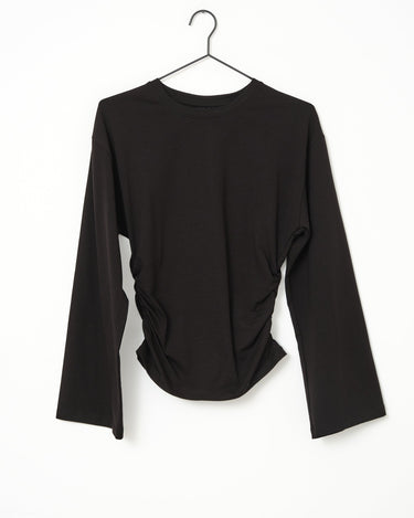 TILTIL Pleated Tammy Longsleeve Zwart - Things I Like Things I Love