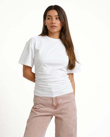 TILTIL Pleated Tammy Tee Wit - Things I Like Things I Love