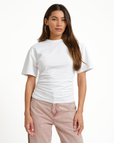 TILTIL Pleated Tammy Tee Wit - Things I Like Things I Love