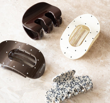 TILTIL Polkadot Honey Clip Bruin - Things I Like Things I Love