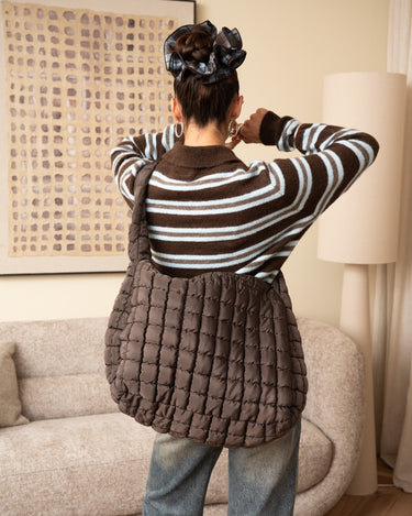 TILTIL Puffy Bag Dark Brown - Things I Like Things I Love