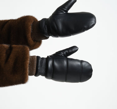 TILTIL Puffy Mittens PU Black - Things I Like Things I Love