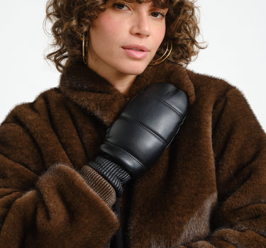 TILTIL Puffy Mittens PU Black - Things I Like Things I Love