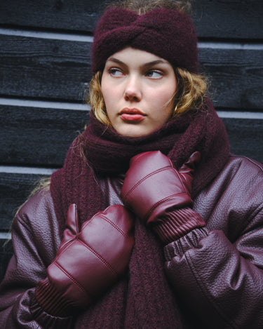 TILTIL Puffy Mittens PU Bordeaux - Things I Like Things I Love