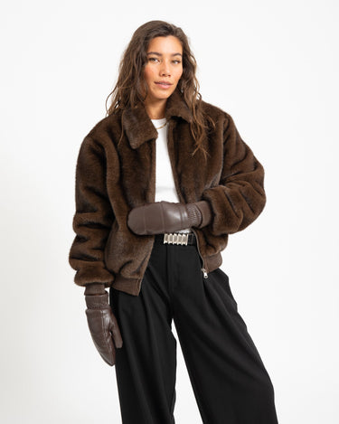 TILTIL Puffy Mittens PU Bruin - Things I Like Things I Love