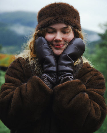 TILTIL Puffy Mittens PU Bruin - Things I Like Things I Love