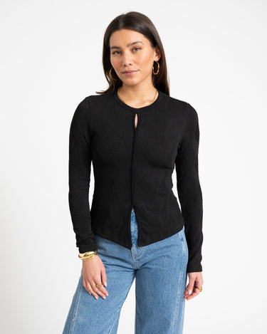 TILTIL Riley Longsleeve Swirl Black - Things I Like Things I Love