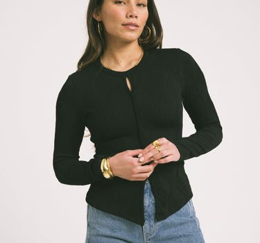 TILTIL Riley Longsleeve Swirl Black - Things I Like Things I Love