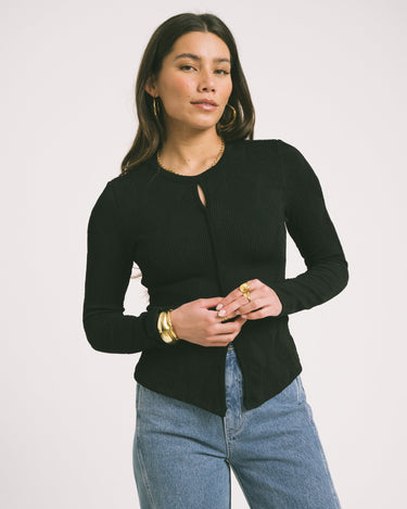 TILTIL Riley Longsleeve Swirl Black - Things I Like Things I Love
