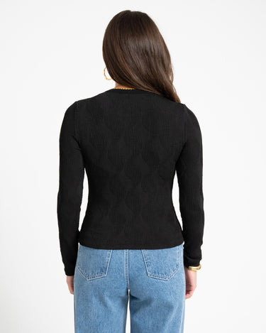 TILTIL Riley Longsleeve Swirl Black - Things I Like Things I Love