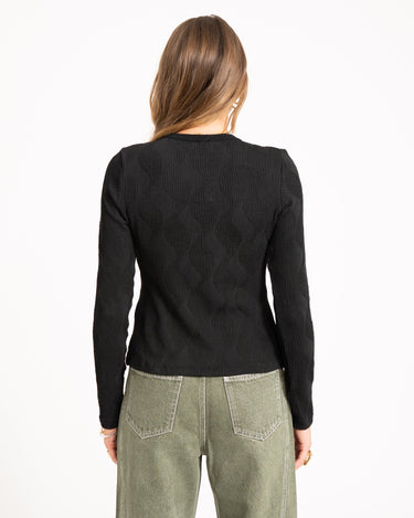 TILTIL Riley Longsleeve Swirl Black - Things I Like Things I Love