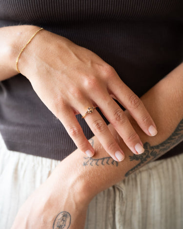 TILTIL Ring Choco Zircon Gold - Things I Like Things I Love