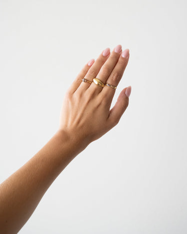 TILTIL Ring Choco Zircon Goud - Things I Like Things I Love