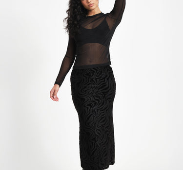 TILTIL Rody Maxi Skirt Zebra Black - Things I Like Things I Love