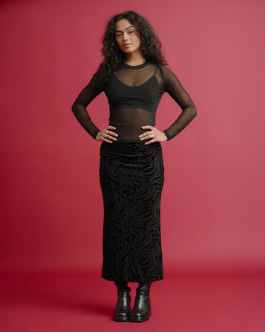 TILTIL Rody Maxi Skirt Zebra Black - Things I Like Things I Love