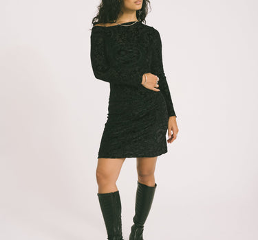 TILTIL Rody Mesh Skirt Velvet Black - Things I Like Things I Love