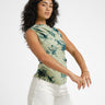 TILTIL Rody Mesh Top Flower Green - Things I Like Things I Love