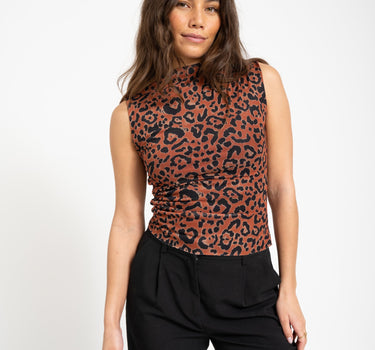 TILTIL Rody Mesh Top Leopard Orange - Things I Like Things I Love