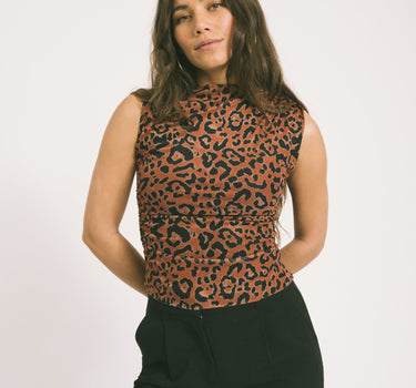 TILTIL Rody Mesh Top Leopard Orange - Things I Like Things I Love