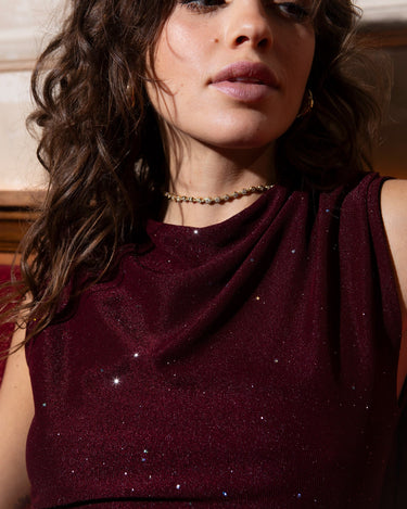 TILTIL Rody Sparkle Top Bordeaux - Things I Like Things I Love