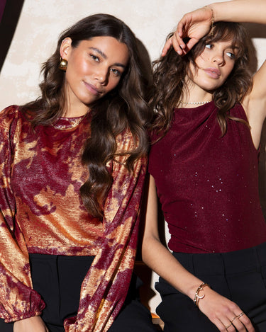 TILTIL Rody Sparkle Top Bordeaux - Things I Like Things I Love